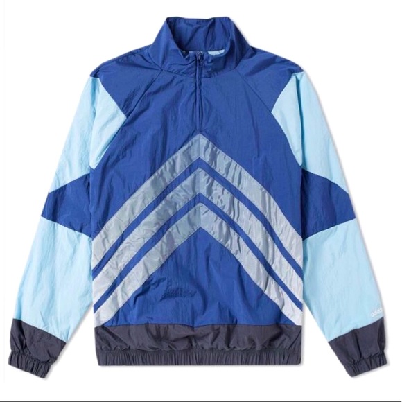 Vintage Retro Rare Adidas V-Stripes Windbreaker Pullover - Picture 2 of 8